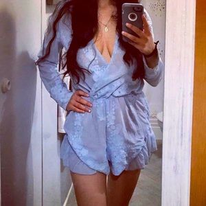 Baby Blue Romper/Skort